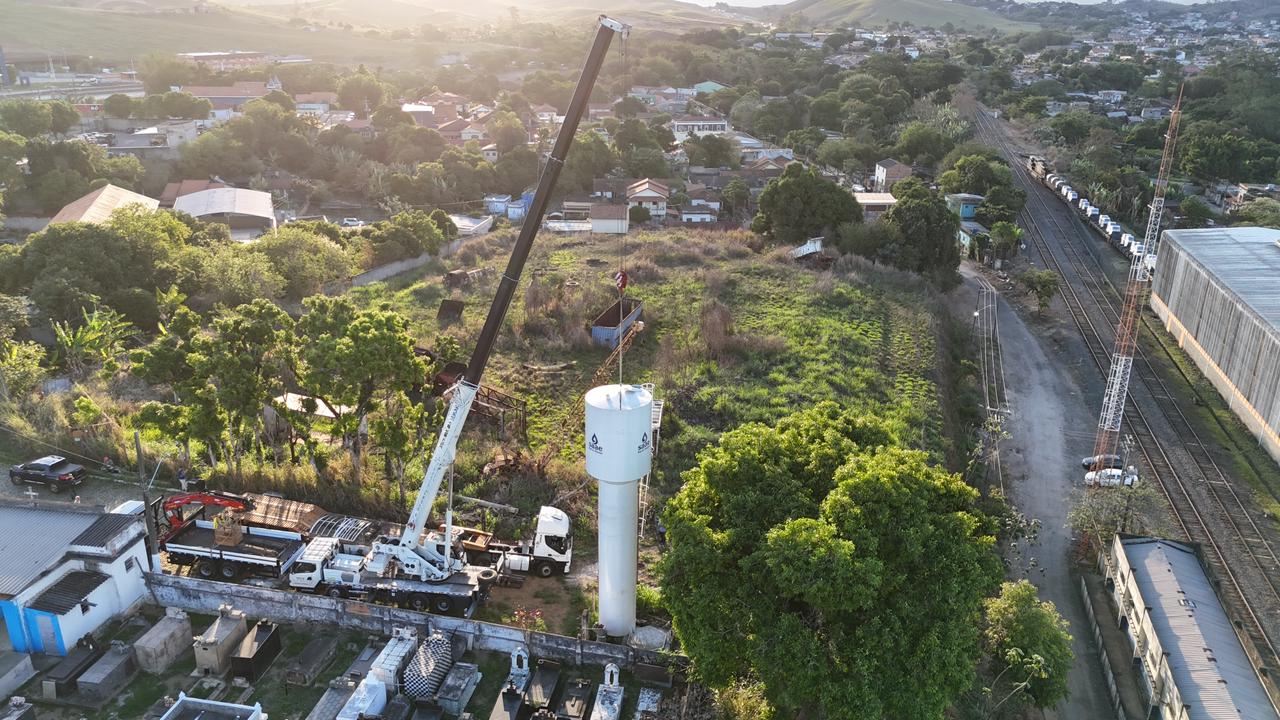 Saae-BM instala novo reservatório de água no distrito de Floriano