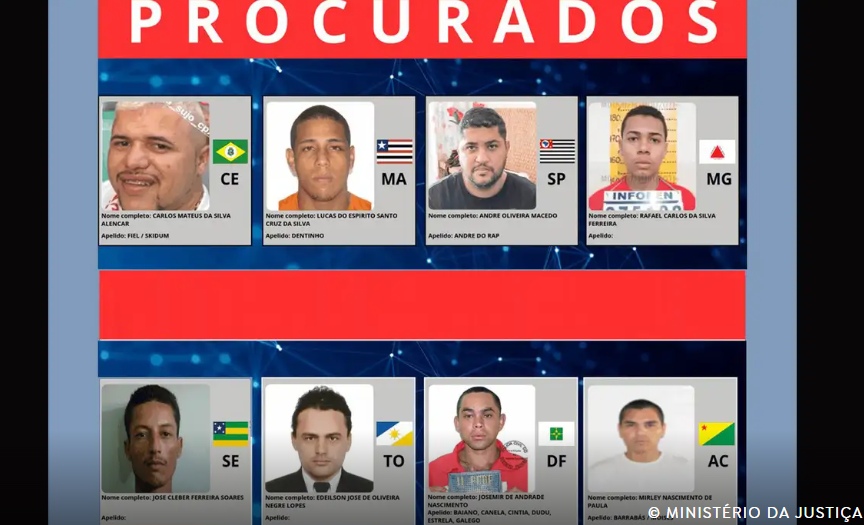 Ministério da Justiça lança site com foragidos mais procurados do país