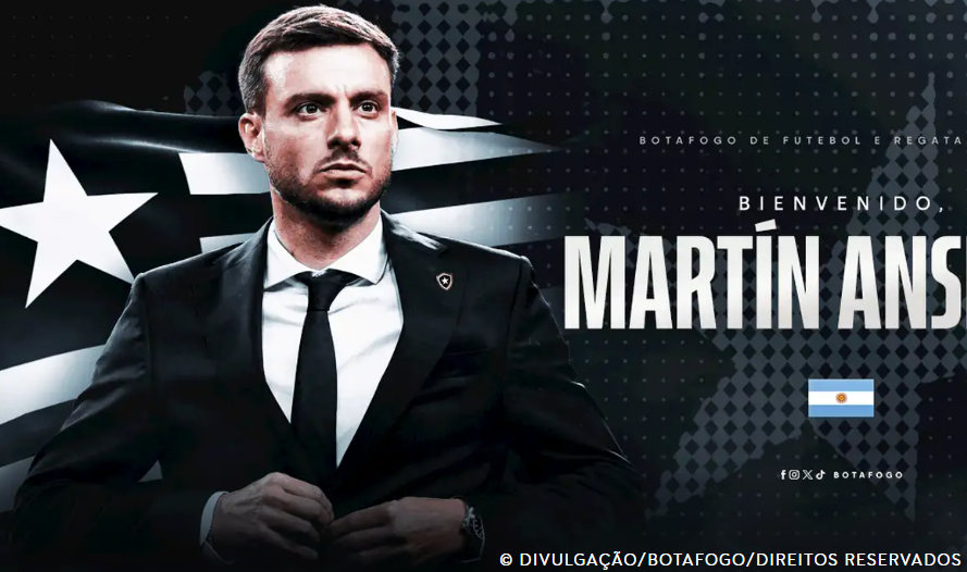 Botafogo anuncia contratação do técnico Martín Anselmi