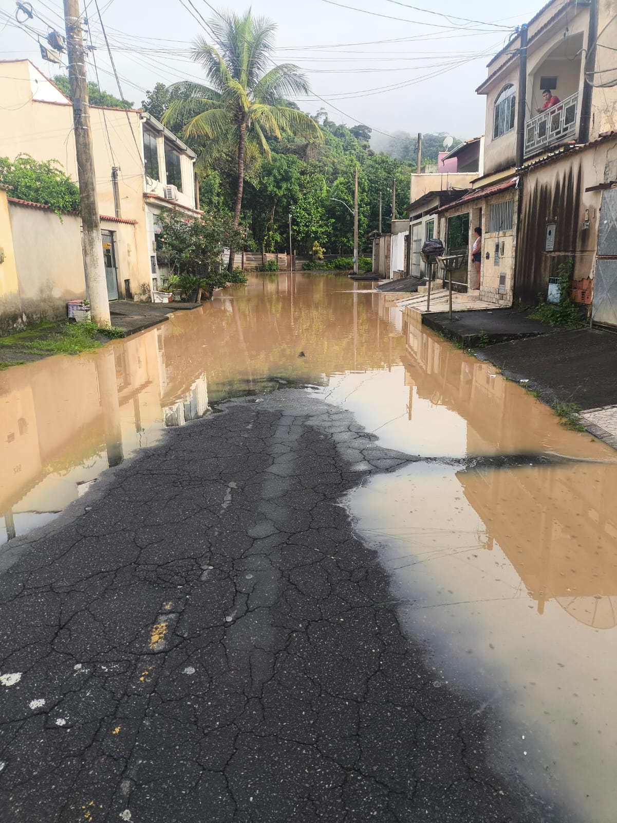 Transbordamento do Rio Bananal atinge bairro Colônia após fortes chuvas em Barra Mansa