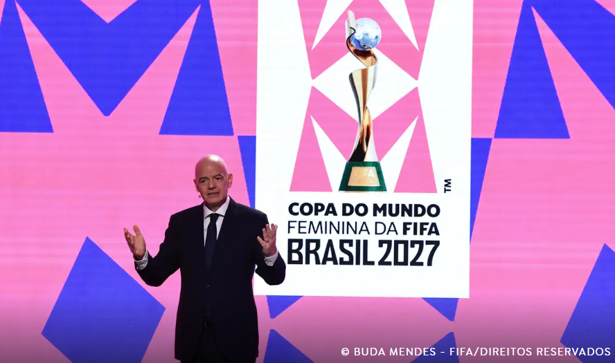 Fifa lança marca da Copa Feminina 2027 em evento no Rio de Janeiro