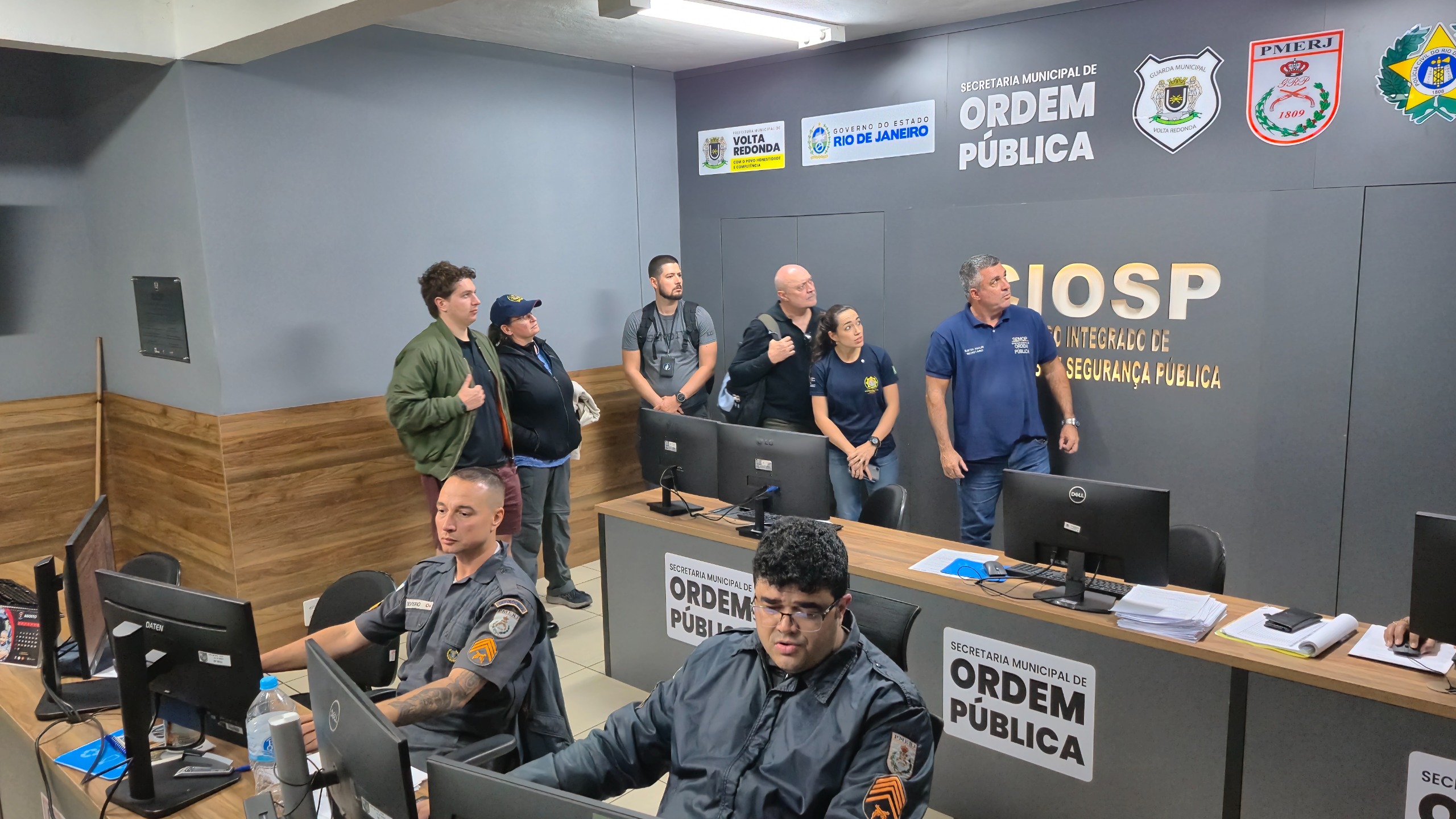 Policiais europeus visitam a Ordem Pública de Volta Redonda e elogiam tecnologia de monitoramento